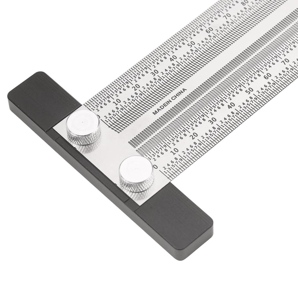 High-Precision Scale Ruler Marking Ruler T-Type Hole Ruler Right Angle Ruler Multifunctional