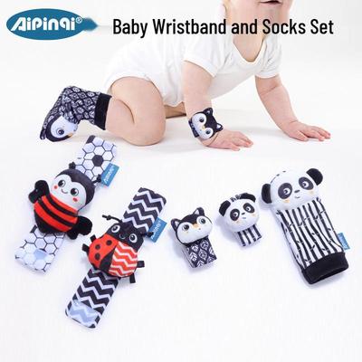 Детские носки-погремушки Aipinqi: Развивающие игрушки и подарок для новорожденного (0-1 год)