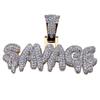 Европейская и американская хип-хоп подвеска-ожерелье SAVAGE из латуни с золотым покрытием