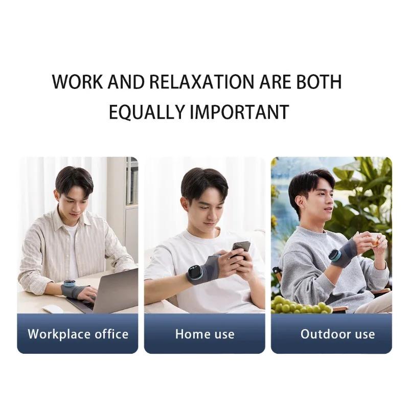 Intelligent Wrist Brace with Breathable Hand Massage Compress Tendon Sheath Heated Hand Sprain Brace Massage Safety Gear