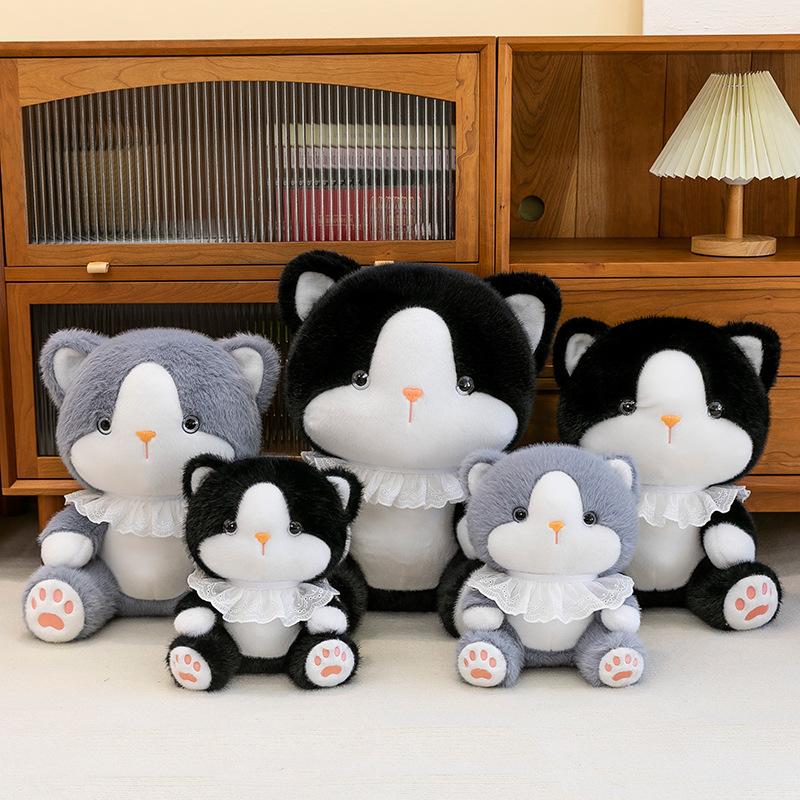 2025 новая сидящая кошка кукла-сокровище плюшевая игрушка милая кукла для игрового автомата подарок для обмена