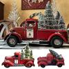 Vintage Classic Pickup Red Truck Tree Farm House Rustic Christmas Decor Gift