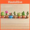 Восхитительное миниатюрное украшение из смолы в виде кактуса для очаровательного декора сказочного сада
