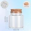 50ml Small Empty Glass Bottle with Cork Stopper Storage,Small Glass Bottle Jars for DIY Art Crafts Projects Decoration Party