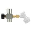 Homebrew Beer CO2 Regulator Charger Gas Disconnect with Plastic Connector 0-60PSI