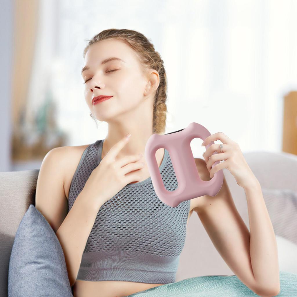 Электрический фасциальный кольцевой массажер для похудения всего тела, вибрационный массаж глубоких тканей с массажными инструментами с поясом, беспроводной ролик