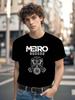 Футболка с графическим принтом Metro Exodus - 100% хлопок, повседневная, с круглым вырезом