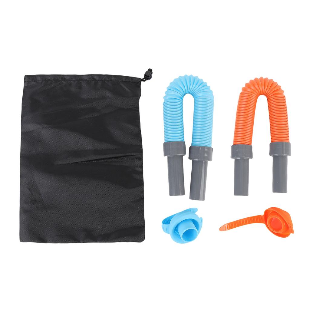 Camping Bucket Water Inlet Pipe 3.3ft Expandable Reusable Camping Water Fill Up Hose for Outdoor Dri