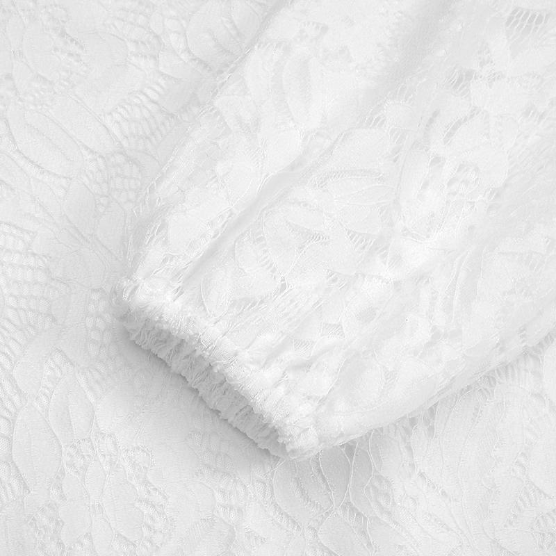 ZANZEA Женское модное лоскутное кружевное платье, весенне-осеннее повседневное длинное платье-кафтан с круглым вырезом и длинными рукавами