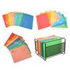 8Pcs Letter Size Suspension Files with Tabs File Classification File Folder Filing Cabinet Haning File Bag for Office