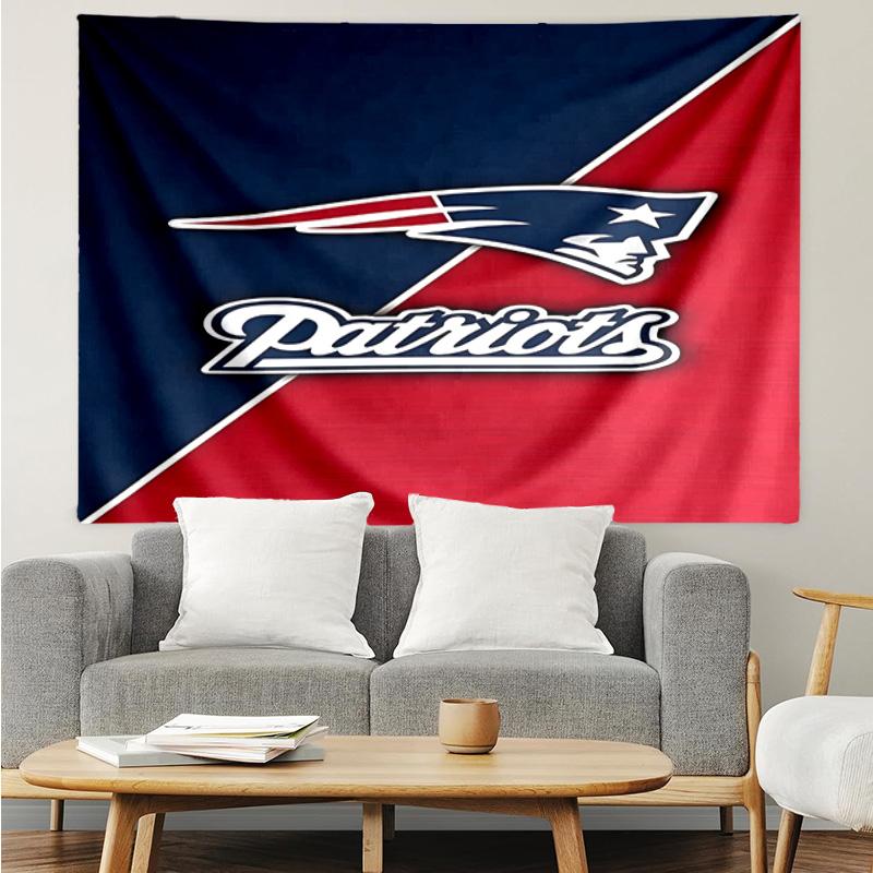Patriots Team Spirit Tapestry Hanging for Bedroom,Livingroom, Playroom,Decor Art Room Wall Tapestry Holiday and Birthday Gifts