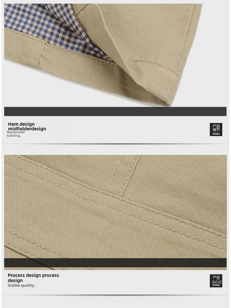 Легкая мужская куртка-ветровка из хлопка осень 2024 г.