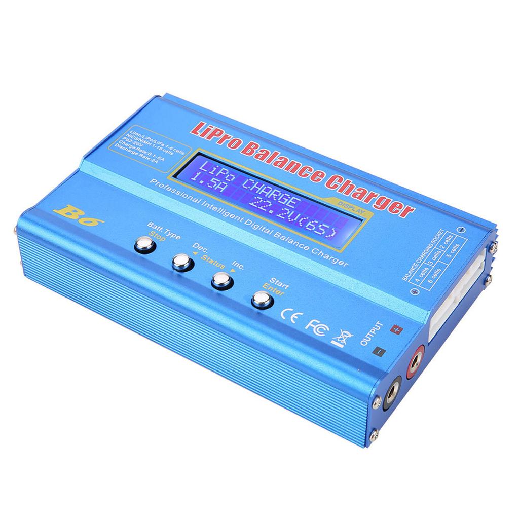 Балансное зарядное устройство Lipo, 80 Вт, 6 А, для LiPo, Liion, LiFe, LiHV аккумуляторов (16S), NiMH, NiCd