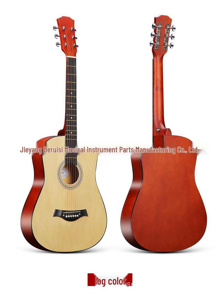 38-дюймовая градиентная липовая фолк-гитара - Инструмент для практики начинающих