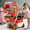 Girls' shopping cart, toys, children's strollers, supermarkets, large size babies, boys' fruits, happy children's play at home