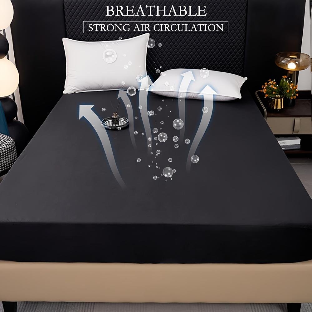2027 Fashion Waterproof Mattress Cover Quilted Fitted Sheet 140*200 160*200 Mattress Protector Solid Color Bed Cover