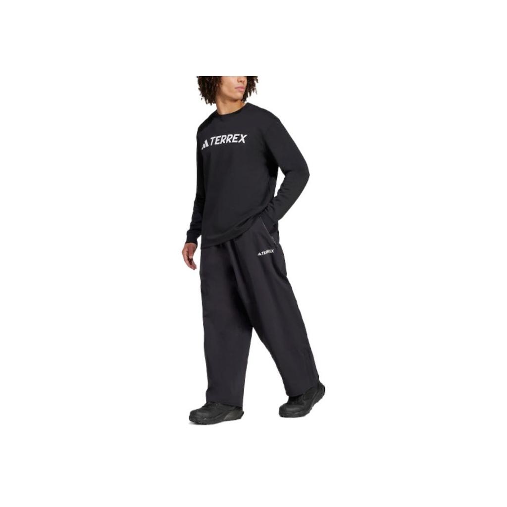 adidas Xperior Loose Водонепроницаемые ветрозащитные прочные лыжные брюки мужские брюки черные IZ0358