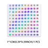 1-500 лазерная наклейка с номером для лака для ногтей, цветные наклейки, инструменты, цифры, советы для маникюра, сделай сам, T6I4