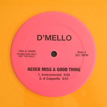 12-дюймовая пластинка D'MELLO - Never Miss A Good Thing PROA100989 Warner Bros. Re US Соул/Фанк Б/У