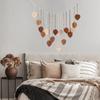 Boho Home Decoration Macrame Tapestry Macrame Leaf Feather Wall Hanging Decor for Living Room Bedroom Boho Wall Art Home Decor