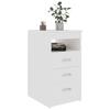 VidaXL Chest of Drawers White 40x50x76 Cm Engineered Wood 801805