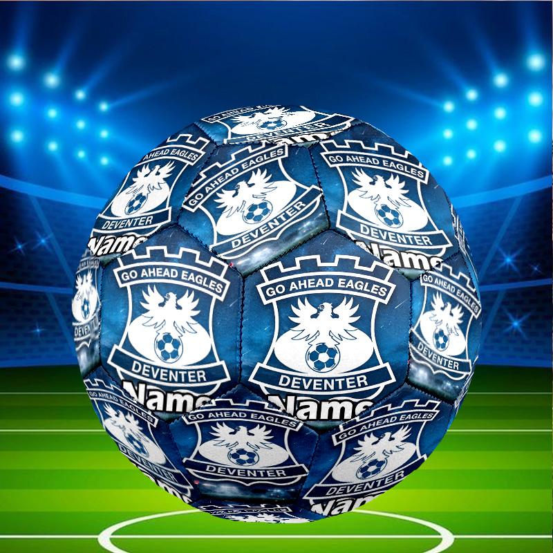 Custom Name Personalized Go Ahead Eagles Print Size 5 Soccer Ball Training & Match Football, for Team, Kicking, Gift for Football