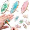 Ring Foundation Mixing Nail Display Stand Nail Art Plate Tips Pigment Holder Nail Art Palette