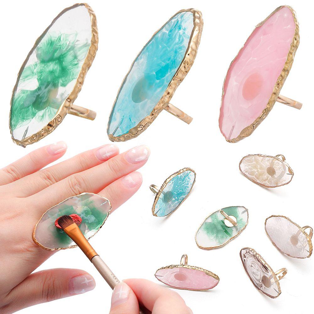 Mixing Painting Palette Nail Display Stand Pigment Holder Nail Art Plate Tips Nail Art Palette