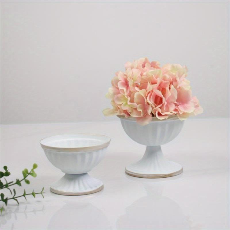 1PC European Vintage Pot Candlestick Table Decoration Florist Flower Arrangement Iron Wedding Banquet Table Flower Vase Decor