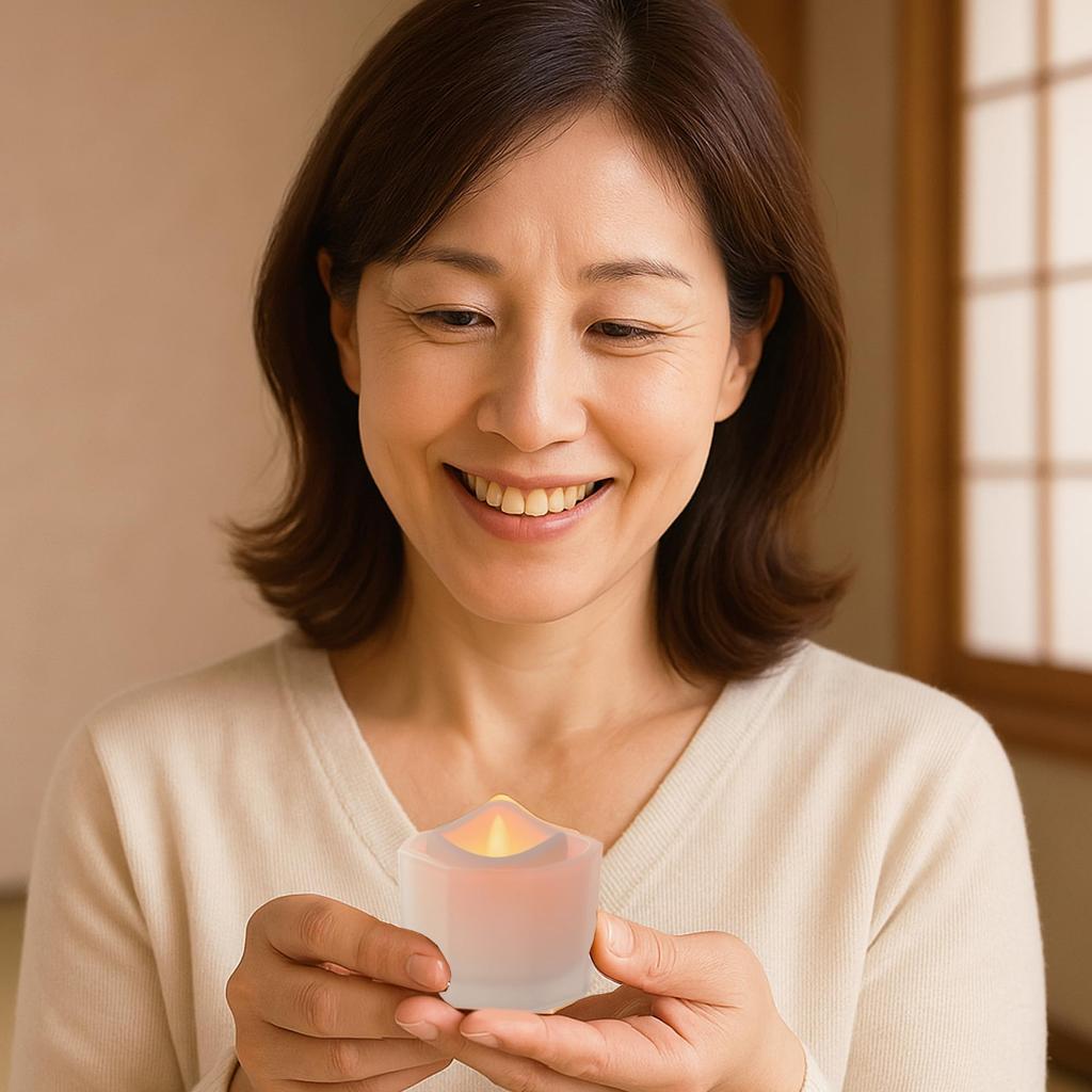 Candle holder [Buddhist altar Otoha] Tapestry Glass