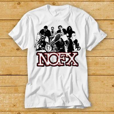 230 г/м² 100% хлопок Nofx Music Band Live Concert Poster Hippie Punk Best Seller Футболка Cult Movie Retro Vintage Top Tee 2452