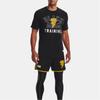 Under Armour Черная футболка Adam Graphic 2 American Vintage Letter Print с круглым вырезом и коротким рукавом для мужчин 1377758-001