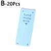 20pcs Handmade With Love For Hat Jeans Bag PU Leather Tags Colorful Sewing Accessories