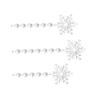 30 Pcs Snowflake Icicle Decoration Exquisite Acrylic High Transparency Hanging Snowflake Ornament Fo