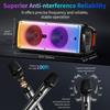 Большая Bluetooth-колонка T38, Беспроводная колонка на колесах и с ручкой, Караоке-машина с двумя микрофонами с TWS