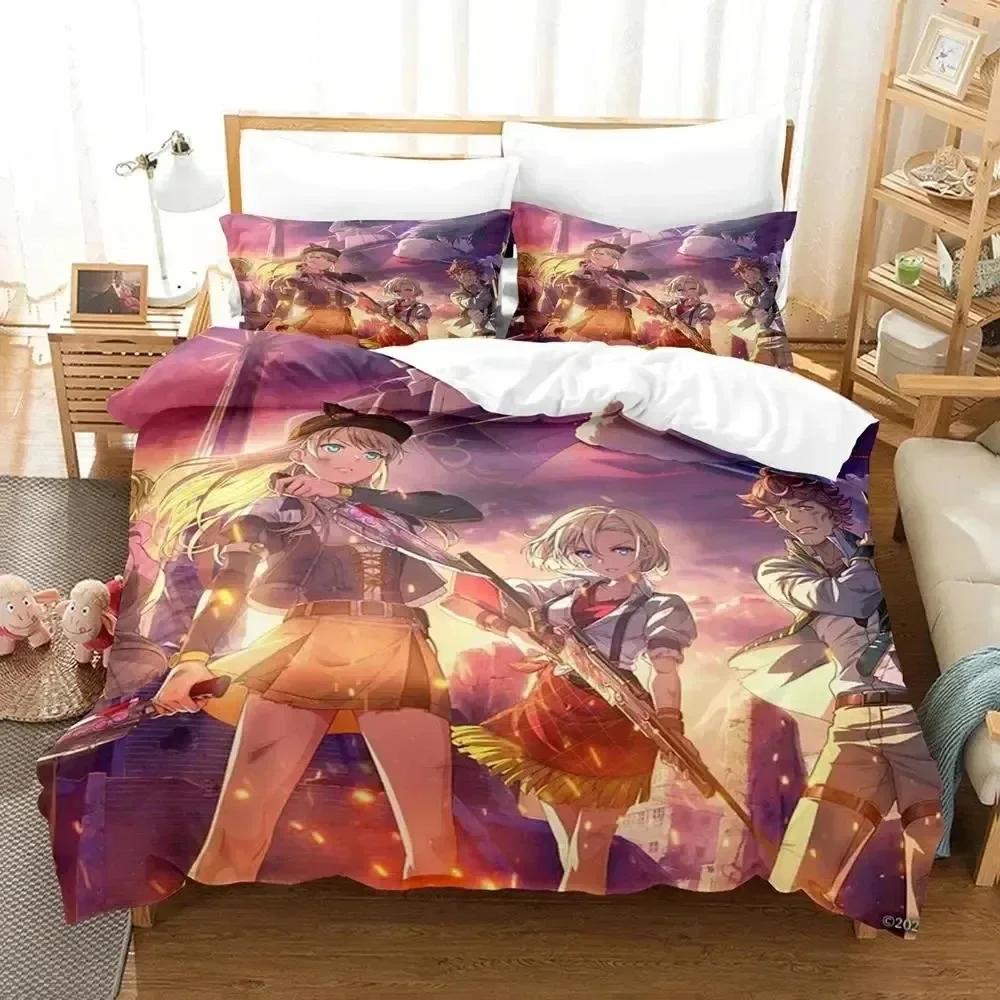 Luxury New 3D Print Anime Legend of Heroes Bedding Set Duvet Cover Bed Set Quilt Cover Pillowcase Queen Boys Adult Bedding Set