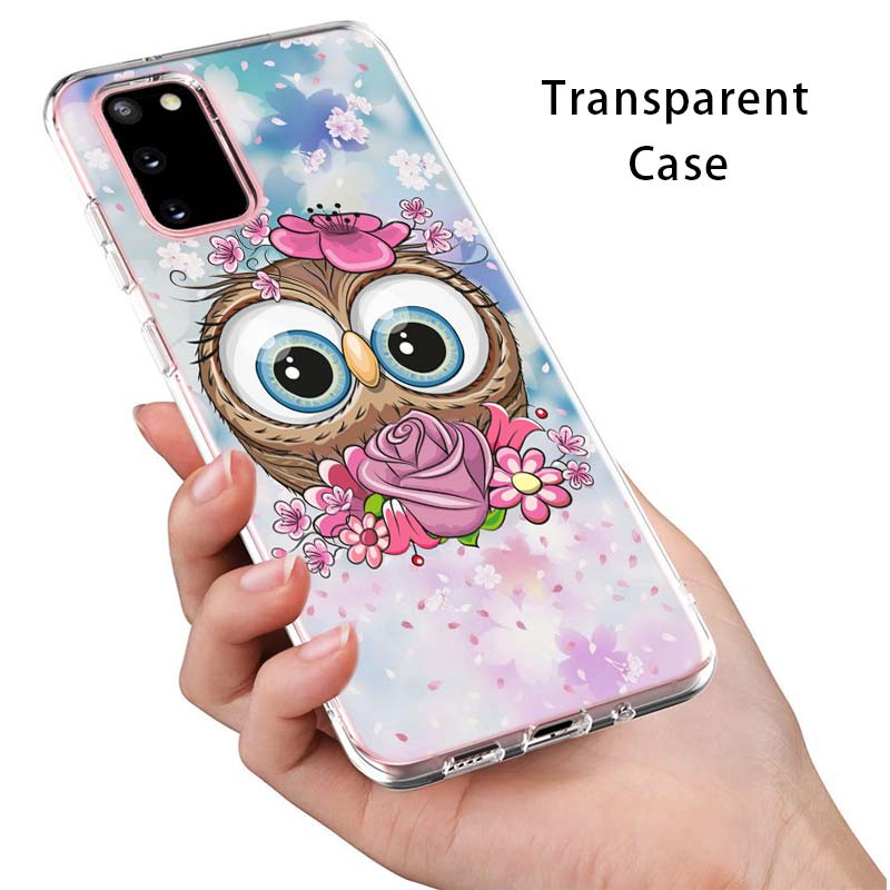 Lovely Animal Owl For Samsung Galaxy S22 Pro S21 S20 FE Ultra S10 S10E Lite S9 S8 Plus S7 S6 Edge Soft Phone Case