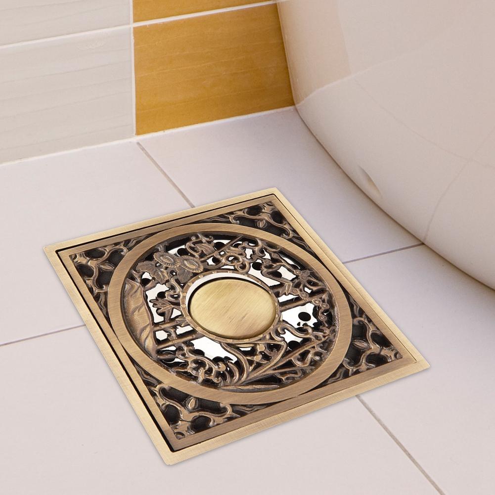 Антикварная латунь 10 см слив для душа в ванной комнате решетка для слива отходов