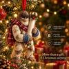 Holiday Gift for Kids Teens Big Foot Money Holder Cash, 2D Acrylic Sasquatch Cash Creative Christmas Stocking Stuffer Ornament, Clear Xmas Tree