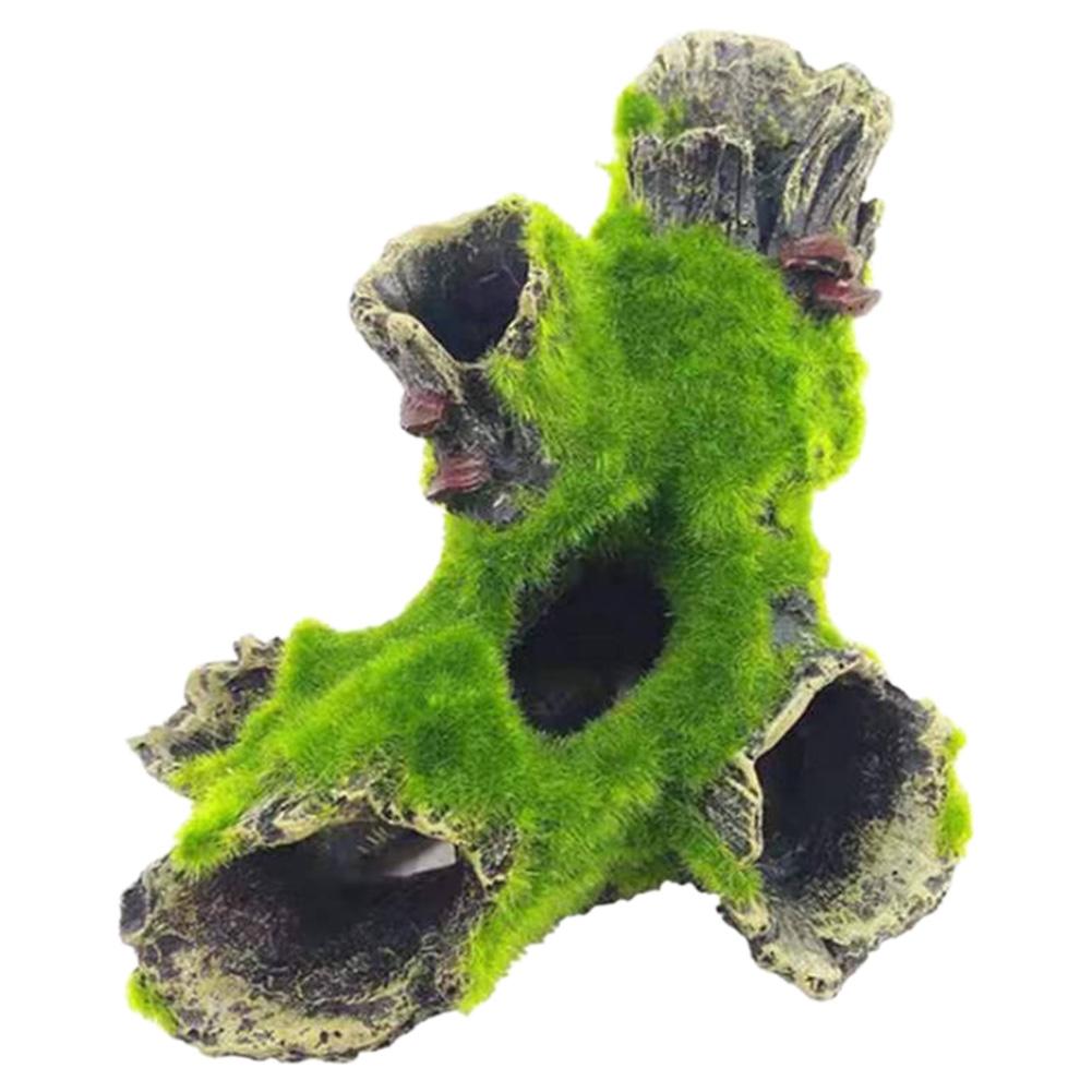 Aquarium Tree Trunk Resin Decoration Fish Tank Ornaments Natural Appearance Statues For Hiding Shrimp And Fish Landscape