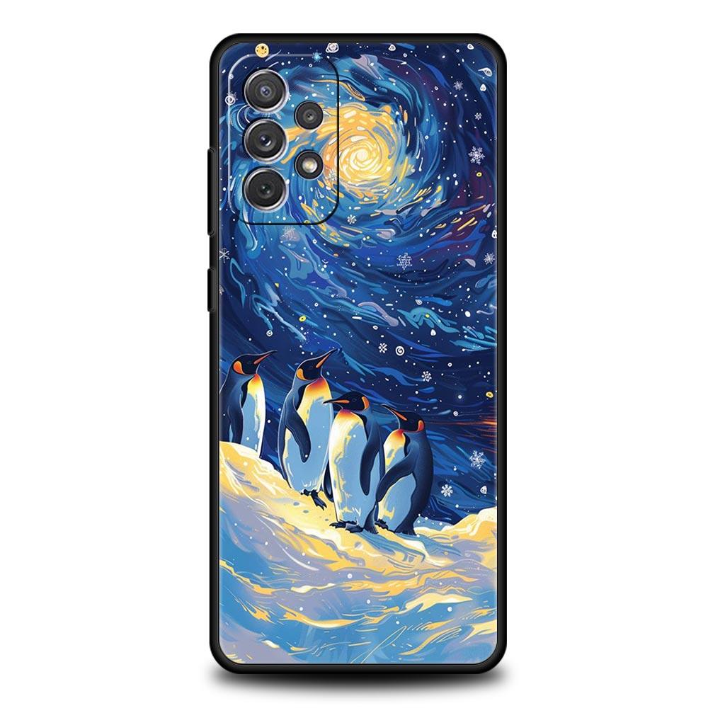Landscape Winter Light Snow Phone Case For Samsung A15 A13 A51 A71 A41 A31 A21S A03S A05 A35 A55 A23 A25 A33 A53 A73 5G Cover