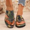 Fashion 2025 Summer Women Slippers Platform Sandals Fashion Open Toe Shoes Slip On Colorful Beach Shoe Ethnic Style Lightweight Slippers