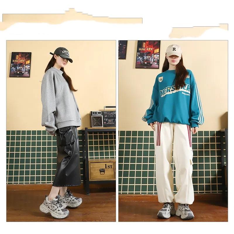 Thick Pops Shoes Women's Spring Gray Sneakers Versatile Thick Bottom Heightening Casual Sneakers