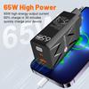 PD Fast Charging 65W GaN Type C QC 3.0 Quick Charger Wall Adapter For iPhone iPad Xiaomi  Samsung EU/US/KR Plug