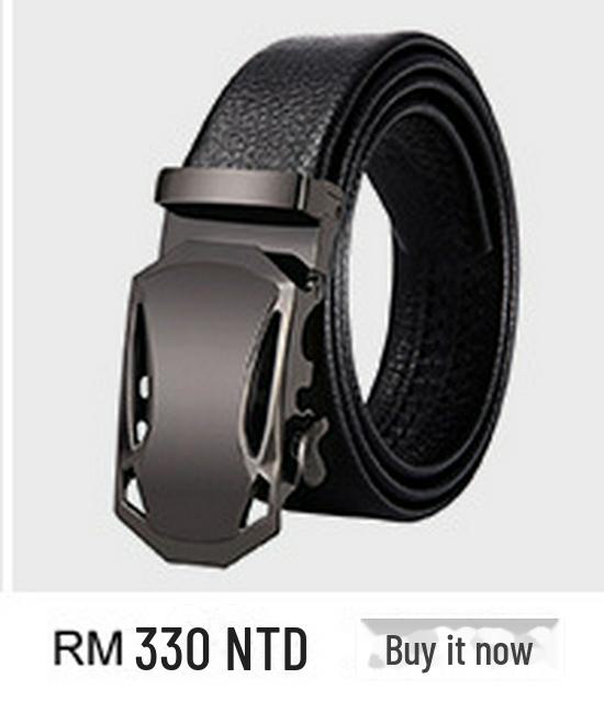 Men's Genuine Leather Crocodile Pattern Automatic Buckle Belt