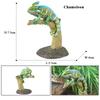 Oenux New Simulation Wild Reptile Animals Action Figures Lizard Model Figurines Kids Education Congnitive Scene Decoration Toy
