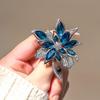 Flower Brooch Rhinestone Decor Hollow Out Formal Suit Coat Collar Hat Scarf Clothes Pin Prom Party Garment Jewelry.