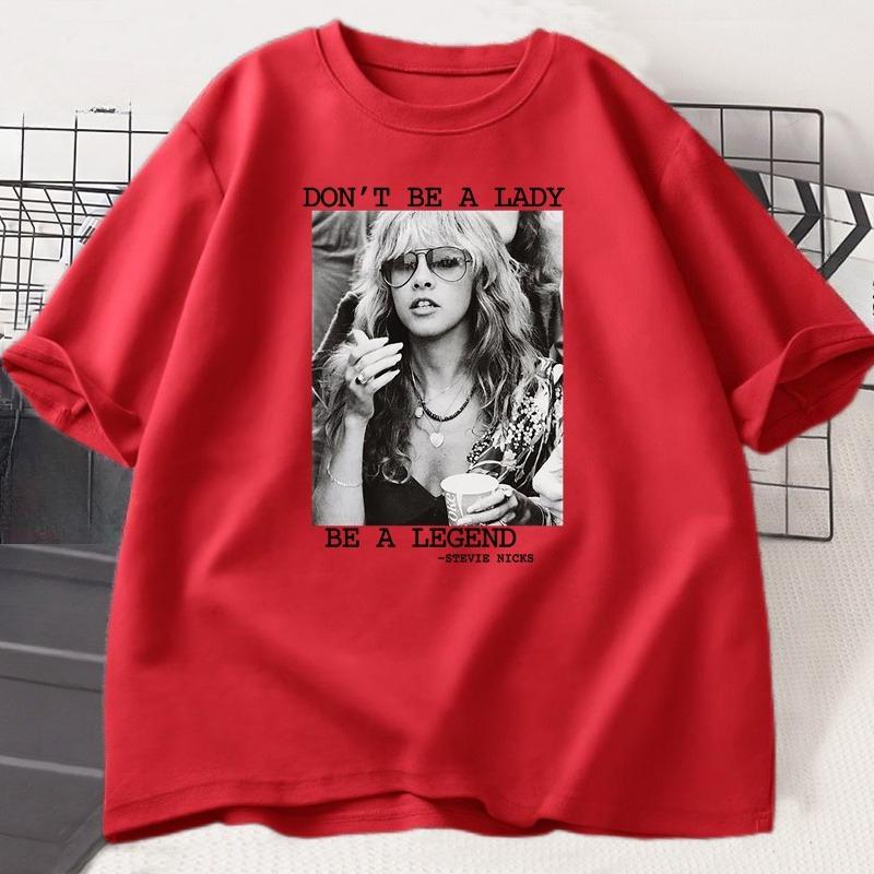 Dont Be A Lady Be A Legend Tshirt Vintage Hip Hop Graphic T Shirts Cotton Unisex Short Sleeve Tshirt Harajuku Streetwear Tops