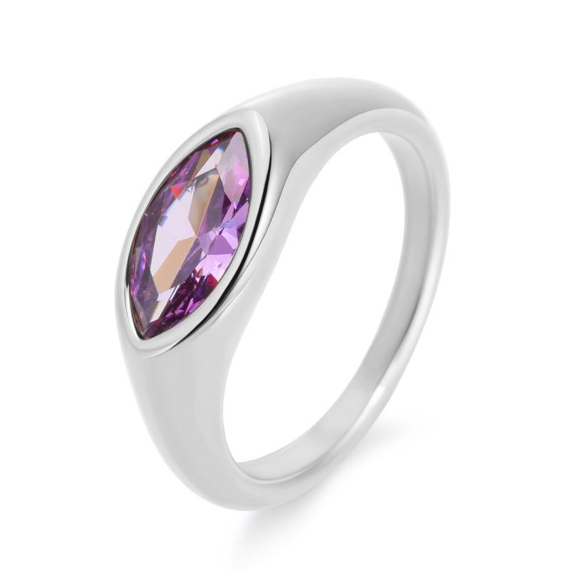 2026 Minimalist Design Personalized Fashion Ring 18K Gold Zircon Women's Ring High-end Jewelry