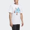 Adidas Letter Logo Crew Neck T-Shirt Unisex Tops White HT5180